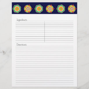 Fiesta Recipe Letterhead