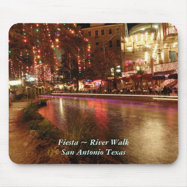 Fiesta ~ River Walk San Antonio Texas Mouse Pad (Front)