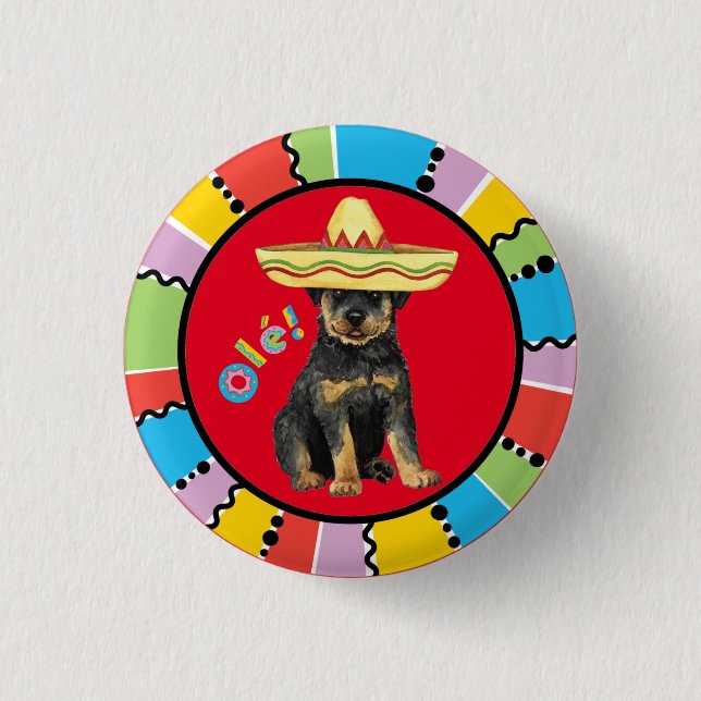 Fiesta Rottweiler 3 Cm Round Badge (Front)