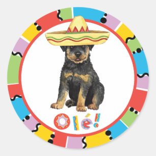 Fiesta Rottweiler Classic Round Sticker