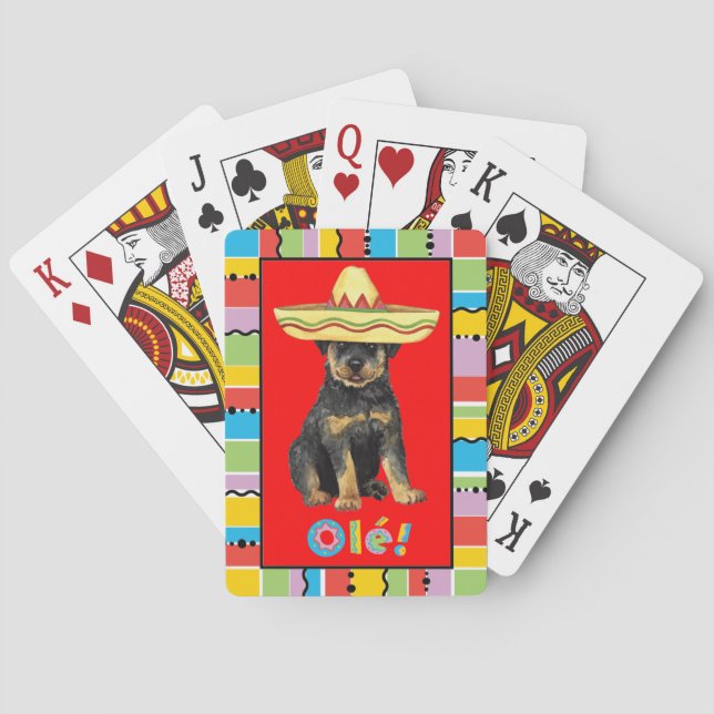 Fiesta Rottweiler Playing Cards (Back)