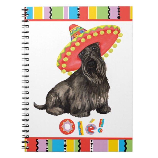 Fiesta Scottish Terrier Notebook (Front)