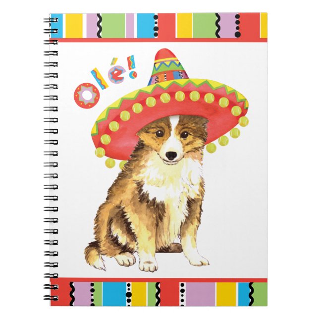 Fiesta Sheltie Notebook (Front)