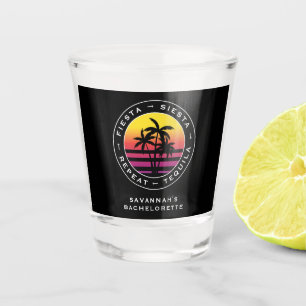 Fiesta Siesta Tequila Repeat Bachelorette Party Shot Glass