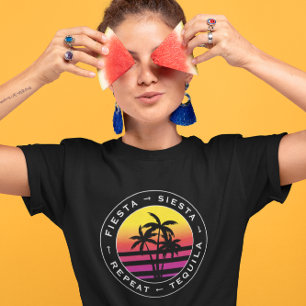 Fiesta Siesta Tequila Repeat Bachelorette Party T-Shirt