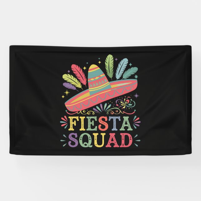 Fiesta Squad Cinco de Mayo Family Matching Banner (Horizontal)