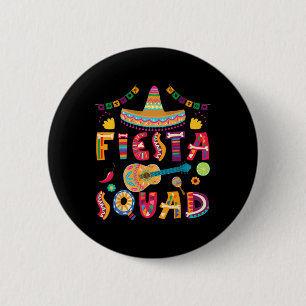 Fiesta Squad Cinco De Mayo Family Matching Mexican 6 Cm Round Badge