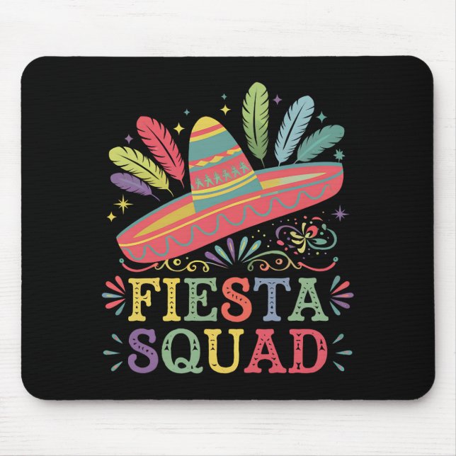 Fiesta Squad Cinco de Mayo Family Matching Mouse Pad (Front)