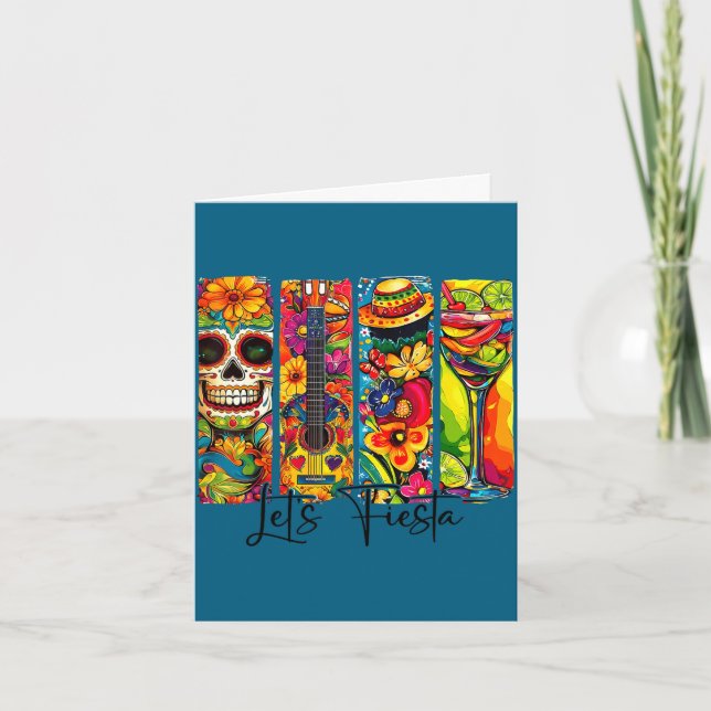 Fiesta squad cinco de mayo let's fiesta mexican card (Front)