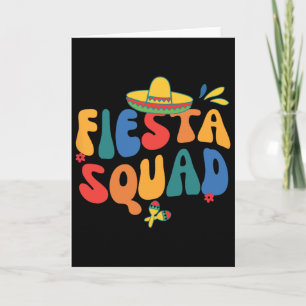 Fiesta Squad Cinco De Mayo Let's Fiesta Mexican Fa Card