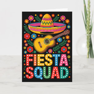 Fiesta Squad Cinco De Mayo Lets Fiesta Mexican Men Card