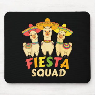 Fiesta Squad Cinco De Mayo Llama Lets Fiesta Mexic Mouse Pad