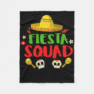 Fiesta Squad Cinco De Mayo Mexican Gift Mens And W Fleece Blanket