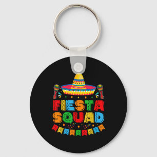 Fiesta Squad Cinco De Mayo Mexican Taco Guitar Cin Key Ring