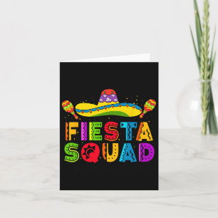 Fiesta Squad Cinco De Mayo Party Family Matching M Card