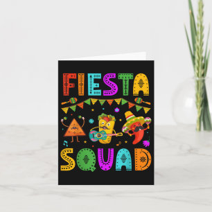 Fiesta Squad Cinco De Mayo Party Mexican Festival  Card