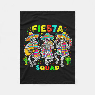 Fiesta squad cinco de mayo taco music mexican fleece blanket