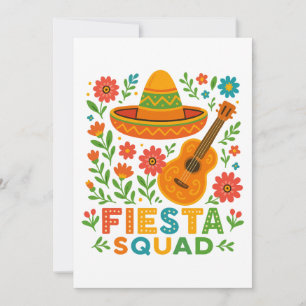 Fiesta Squad – Colourful Party Vibes Holiday Card