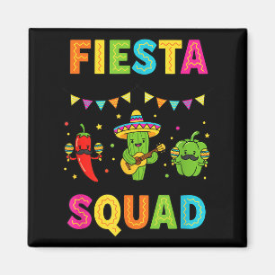 Fiesta squad cute cactus pepper bell pepper kids magnet
