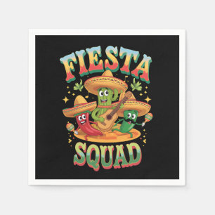 Fiesta Squad Funny Cinco De Mayo Mexican Party Napkin