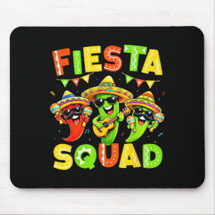 Fiesta Squad Funny Mexican for Kids Men Women Mouse Pad