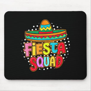Fiesta squad happy cinco de mayo mexican sombreroF Mouse Pad