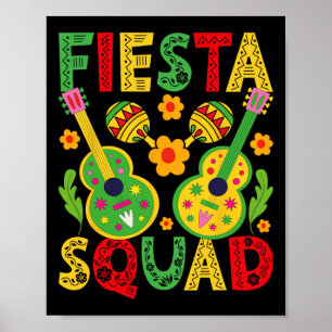 Fiesta Squad Matching Cinco De Mayo Party  Poster