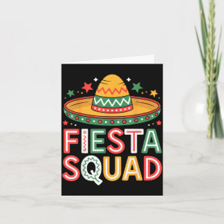 Fiesta squad party lovers mexican vibe cinco deFie Card