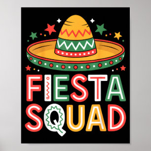 Fiesta squad party lovers mexican vibe cinco deFie Poster