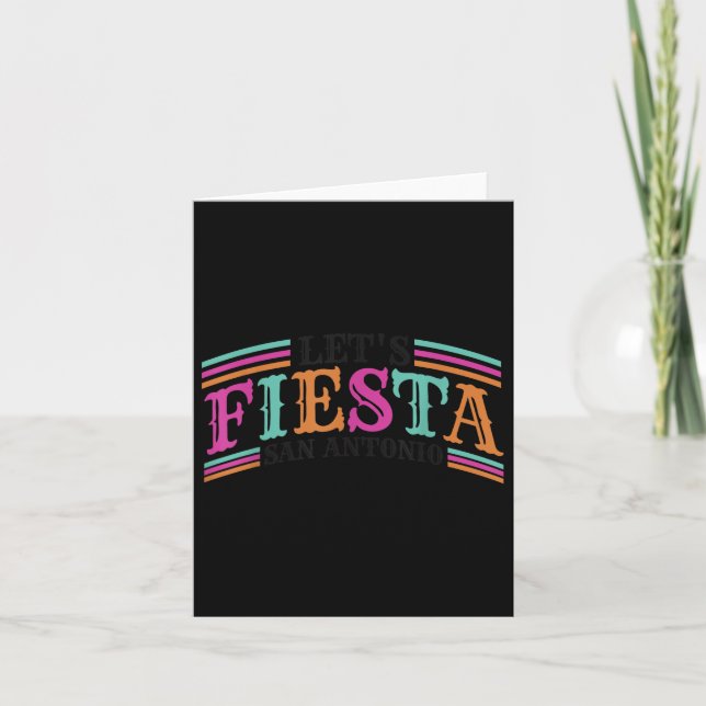 Fiesta Squad San Antonio Texas Cinco De Mayo Lets  Card (Front)