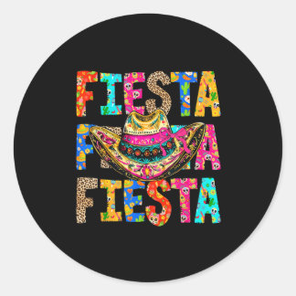 Fiesta Squad San Antonio Texas Cinco De Mayo Lets  Classic Round Sticker