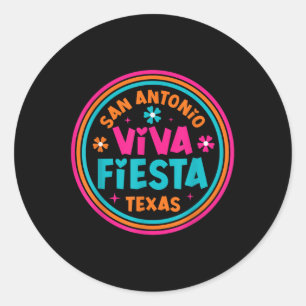 Fiesta Squad San Antonio Texas Cinco De Mayo Lets Classic Round Sticker