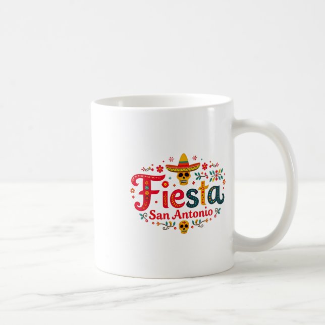 Fiesta Squad San Antonio Texas Cinco De Mayo Lets  Coffee Mug (Right)