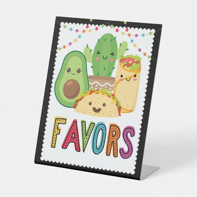 Fiesta Taco Baby Shower Favour Sign (Front)