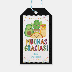Fiesta Taco Baby Shower Favour Thank You Tag