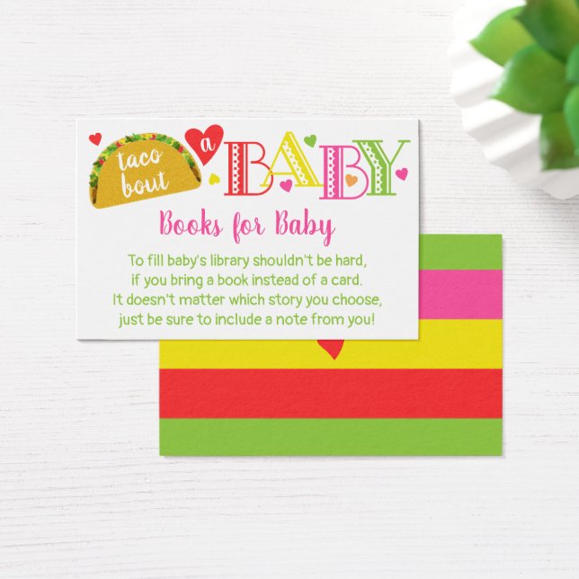 Fiesta Taco Bout a Baby Girl Shower Bring a Book (Desk)