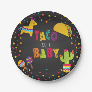Fiesta Taco Bout a Baby Paper Plate - Baby Shower