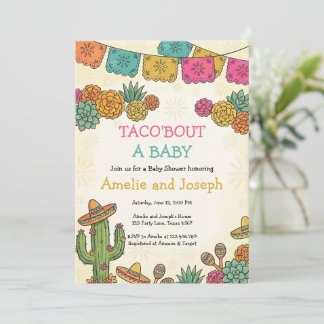 Fiesta Taco Bout a Baby Shower Invitation