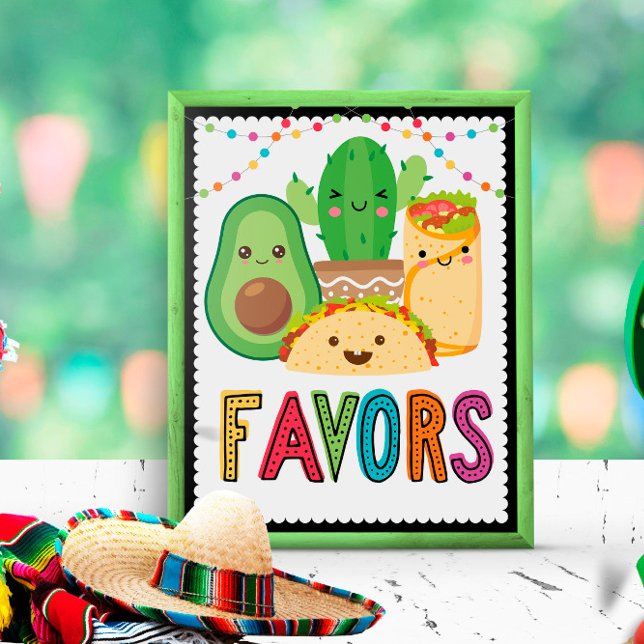 Fiesta Taco Favour Sign Poster (Creator Uploaded)