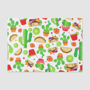 Fiesta Tacos Taco Tuesday Colourful Cinco de Mayo Tissue Paper