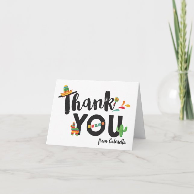 Fiesta Thank You Card (Front)