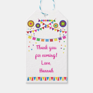 Fiesta Theme Party Gift Tag