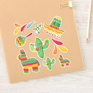 Fiesta Watercolor Stickers