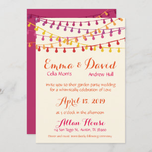 Fiesta Wedding Invitation Colourful Mexican Party