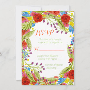 Fiesta Wedding RSVP Invitation