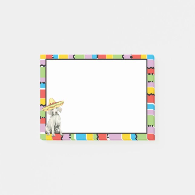 Fiesta Weimaraner Post-it Notes (Front)
