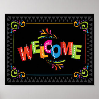Fiesta WELCOME Sign Print