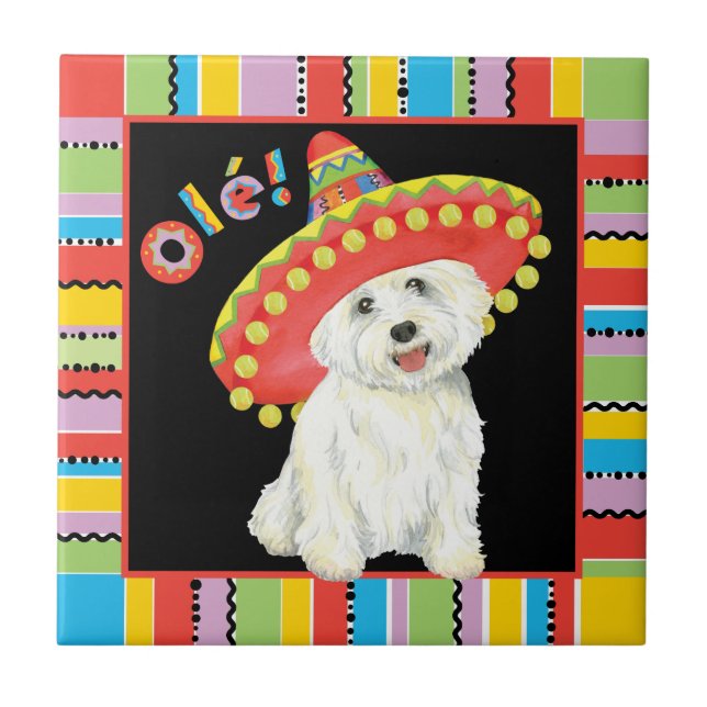 Fiesta Westie Tile (Front)