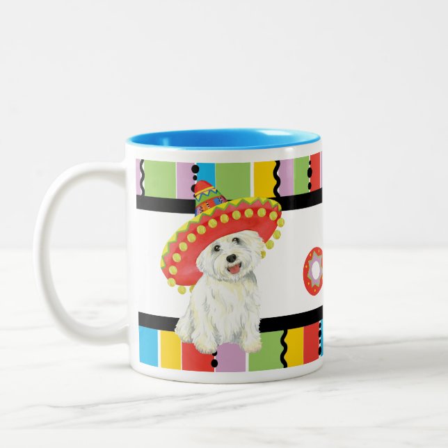 Fiesta Westie Two-Tone Coffee Mug (Left)