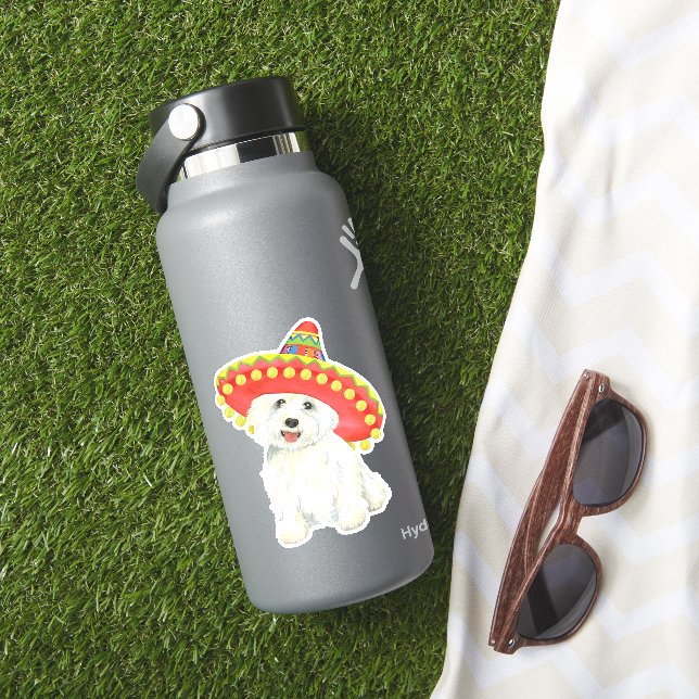 Fiesta Westie Vinyl Sticker (HydroFlask Insitu)
